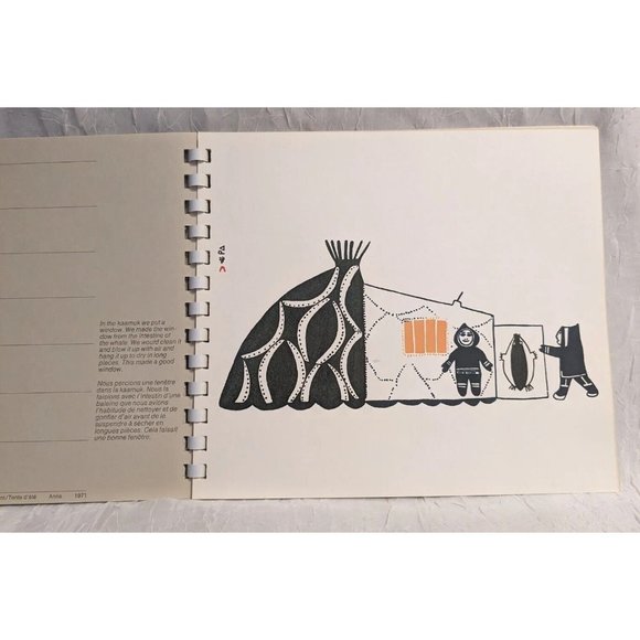 1976 Inuit Calendar Planner Settlements Habitations Artist Engagement Canada Vtg - Picture 10 of 14